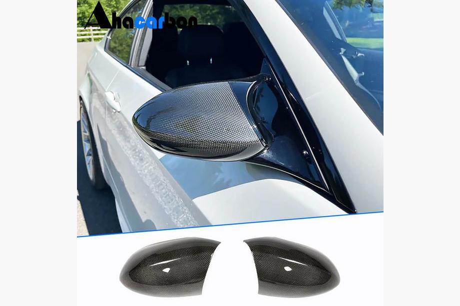 BMW 3 Series E90/E91 2005-2011 Cubiertas de Espejos V1 (para M3, Carbono) Image