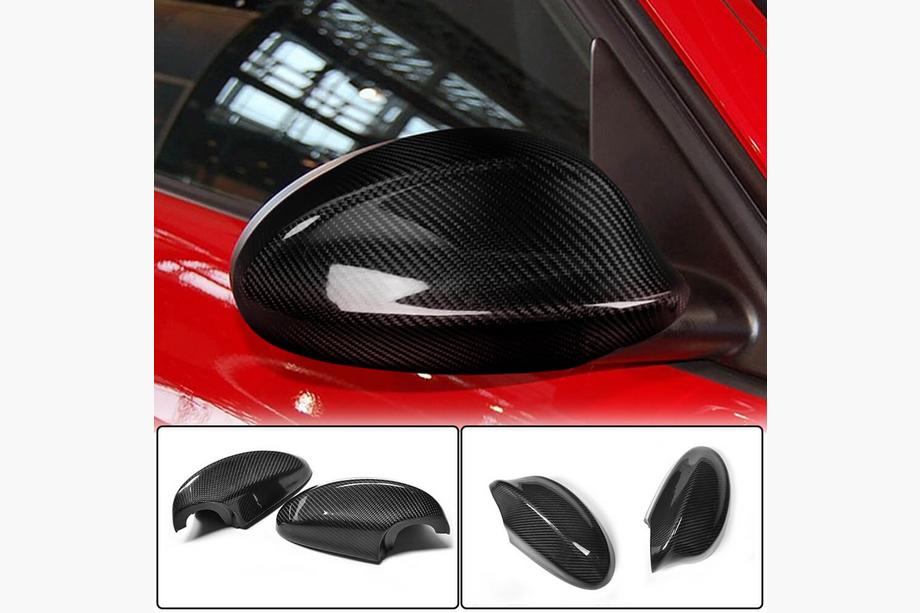 BMW 3 Series E90/E91 2005-2011 Cubiertas de Espejos Carbono V3 (2005-2008) Image