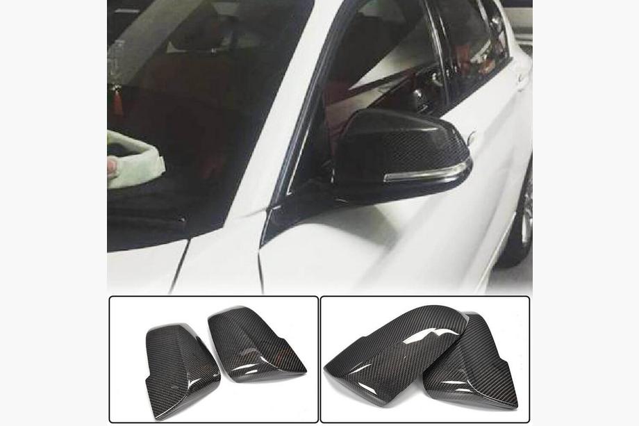 BMW 7 Series F01/F02 2008-2015 Cubiertas de Espejos V3 (Carbono) Image