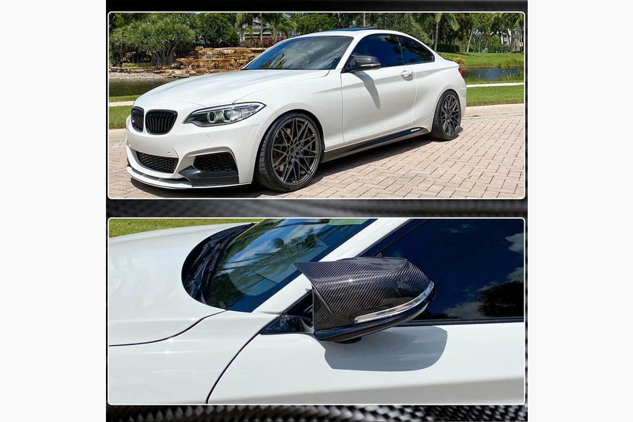 BMW 1 Series F20/F21 2011-2019 Cubiertas de Espejos V1 (Carbono) Foto 4