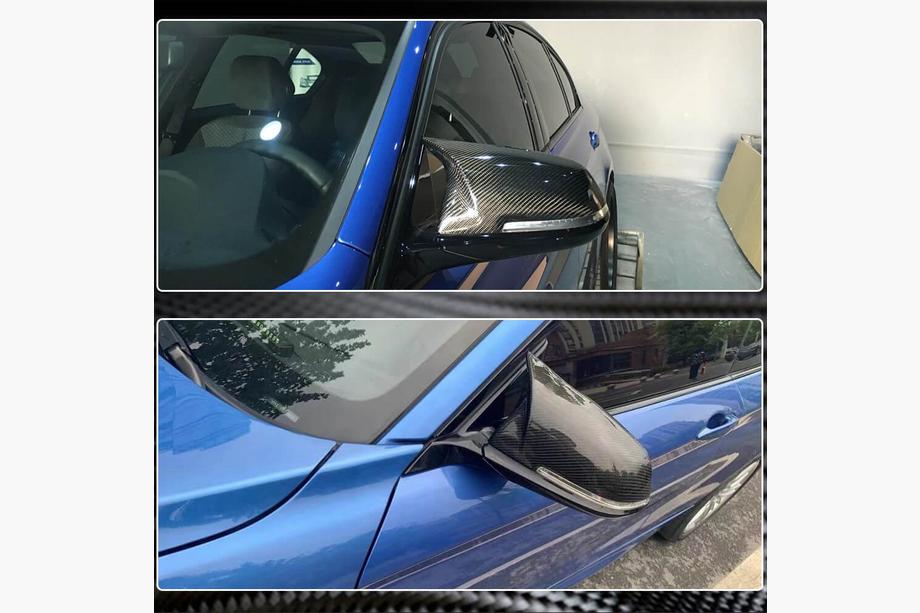 BMW 1 Series F20/F21 2011-2019 Cubiertas de Espejos V1 (Carbono) Foto 5