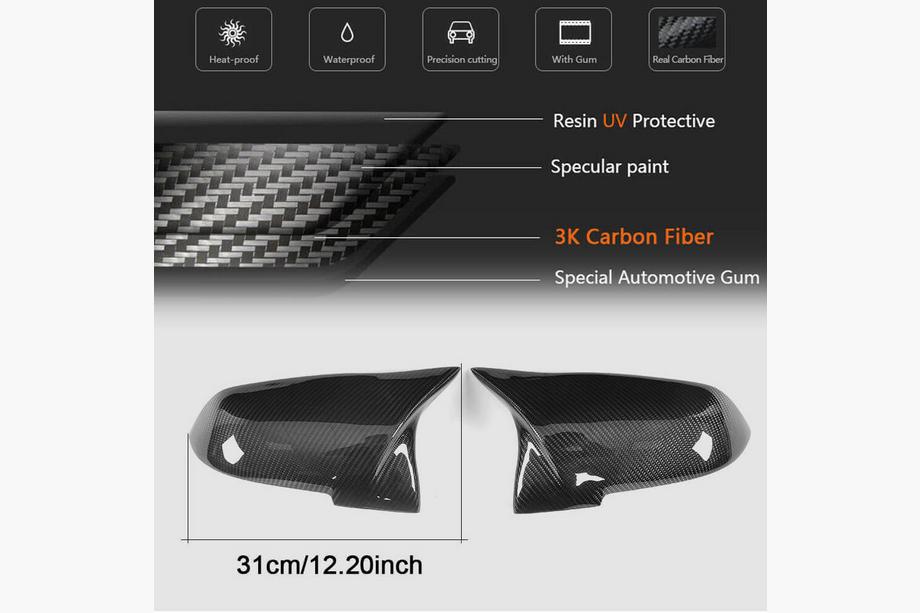 BMW 1 Series F20/F21 2011-2019 Cubiertas de Espejos V1 (Carbono) Foto 6