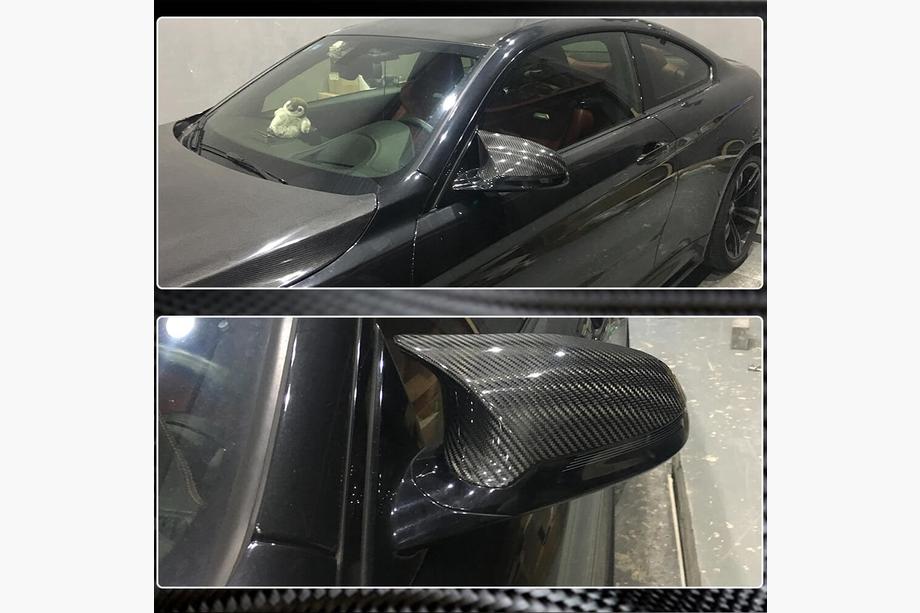 BMW 4 Series F32/F33/F36 2012-2020 Cubiertas de Espejos Carbono Seco V2 (para M4) Foto 3