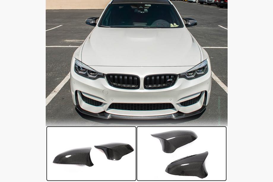 BMW 3 Series F30/F31 2012-2019 Cubiertas de Espejos de Carbono Seco V2 (para M3) Image