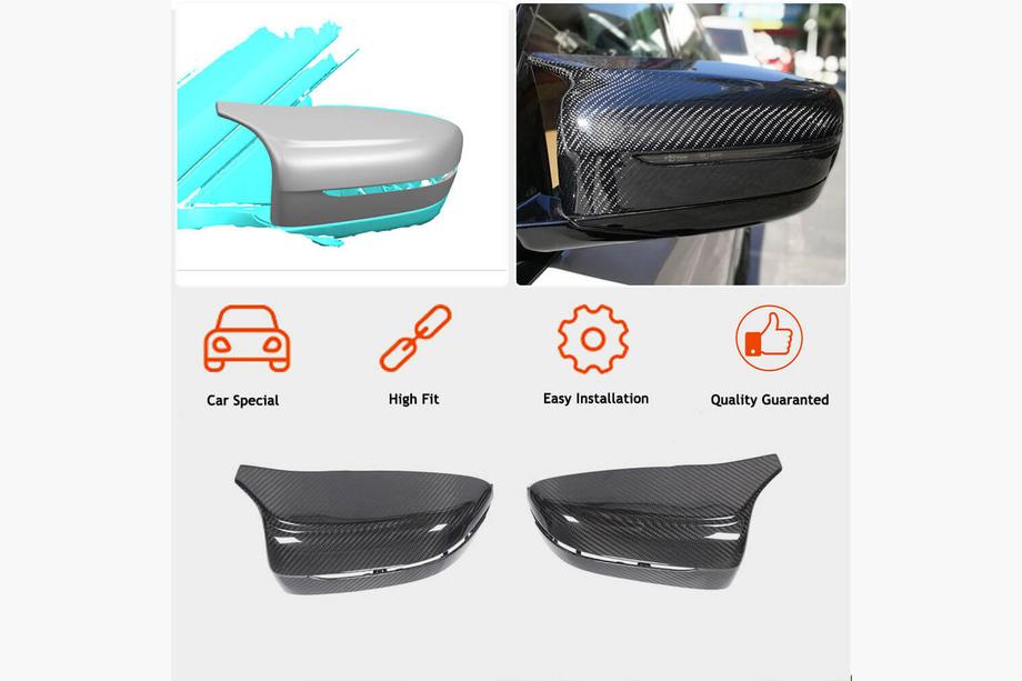 BMW 3 Series G20/G21 2018- Cubiertas de Espejos M-Look (Carbono Rojo) Foto 2