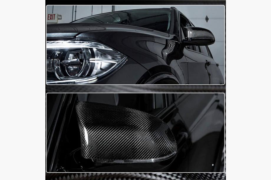 BMW X6 F16 2014-2019 Cubiertas de Espejos (para F86, Carbono) Foto 3
