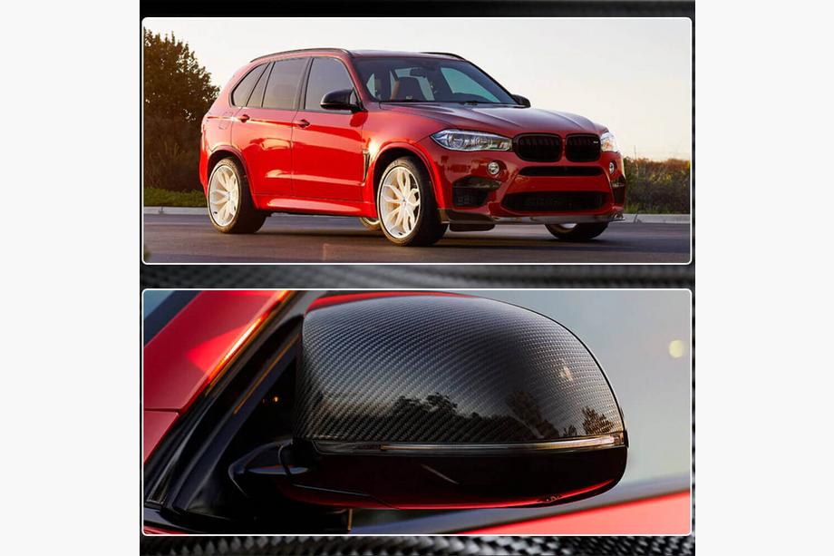 BMW X6 F16 2014-2019 Cubiertas de Espejos (para F86, Carbono) Foto 4