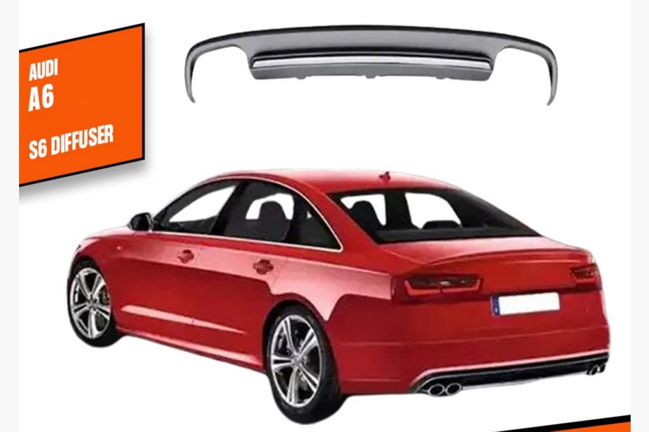 Audi A6 C7 2011-2017 Difusor Trasero de Parachoques DPT V1 (2011-2014) Image