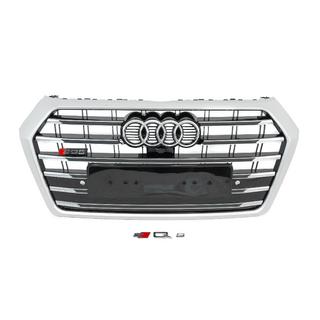 Parrilla delantera SQ-Style (2017-2020, negra con cromo) Audi Q5 2017-2025 foto 1