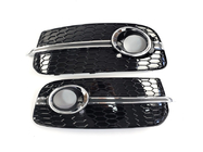 Audi Q5 2008-2017 Rejillas de faros antiniebla RS-Style (2013-2017, 2 uds, Negro con Cromo) foto 1