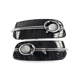 Rejillas de faros antiniebla RS-Style (2013-2017, 2 uds, Negro con Cromo) Audi Q5 2008-2017 foto 1
