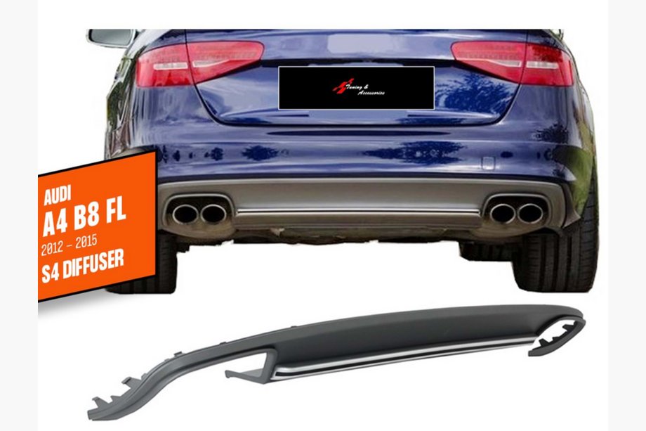 Audi A4 B8 2007-2015 Difusor de Parachoques Trasero DPT V1 (2012-2015) Image