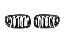 BMW 3 Series E46 1998-2006 Riñones M-Look DPT (para Coupe 2003-2006, Negro Brillante) foto 6