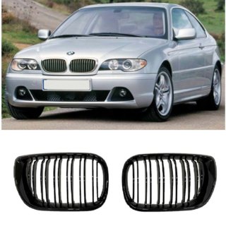 Riñones M-Look DPT (para Coupe 2003-2006, Negro Brillante) BMW 3 Series E46 1998-2006 foto 3