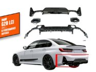 BMW 3 Series G20/G21 2018- Difusor trasero con salidas DPT (2022+, M-Performance) foto 1