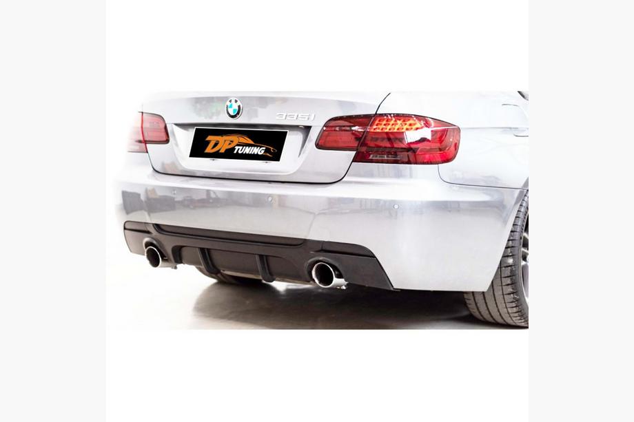 BMW 3 Series E92/E93 2006–2013 Difusor Trasero de Parachoques DPT (para E92 M-Sport, Negro Brillante) Image