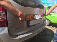Dacia Duster 2008-2018 Moldura completa sobre la matrícula (acero inoxidable) foto 3