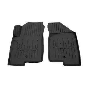 Alfombrillas delanteras de goma Stingray 3D (un clip en el lado del conductor, 2 uds) Jeep Compass 2006-2016