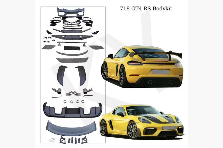 Porsche Boxster/Cayman 982 (718) 2016- Kit de carrocería GT4 RS Image