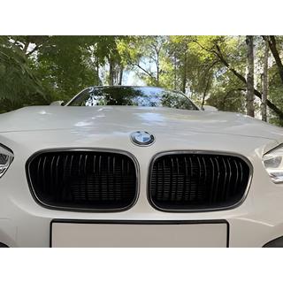 Riñoneras M-Look (2015-2019, Negro Brillante con Marco Cromado) BMW 1 Series F20/F21 2011-2019 foto 1