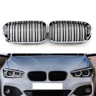 Riñoneras M-Look (2015-2019, Negro Brillante con Marco Cromado) BMW 1 Series F20/F21 2011-2019 foto 2