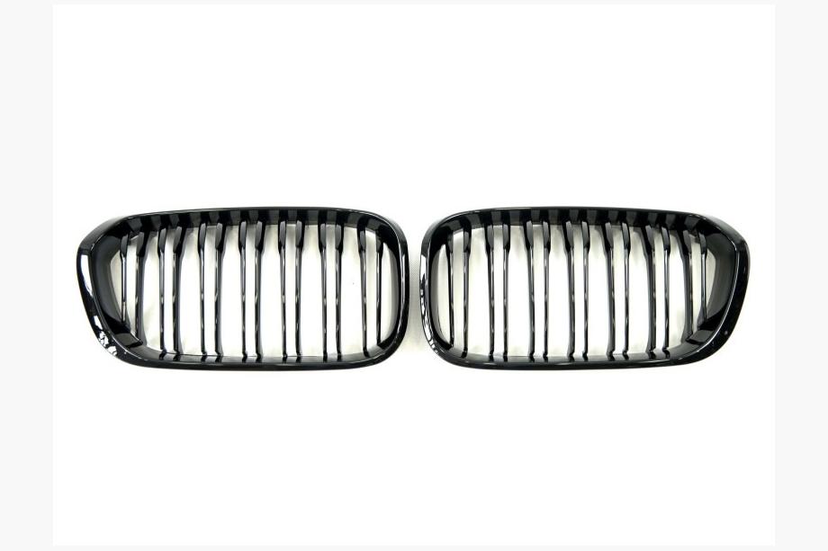 BMW 1 Series F20/F21 2011-2019 Riñoneras M-Look (2015-2019, Negro Brillante) Foto 2