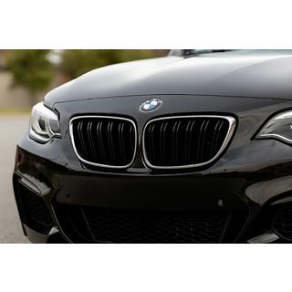 Riñones M-Look (Negro Brillante con Marco Cromado) BMW 2 Series F22/F23 2014-2021 foto 1