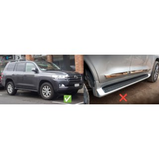 Guardabarros delanteros (2 uds, para estribos sin iluminación) Toyota Land Cruiser 200 2007-2021 foto 1