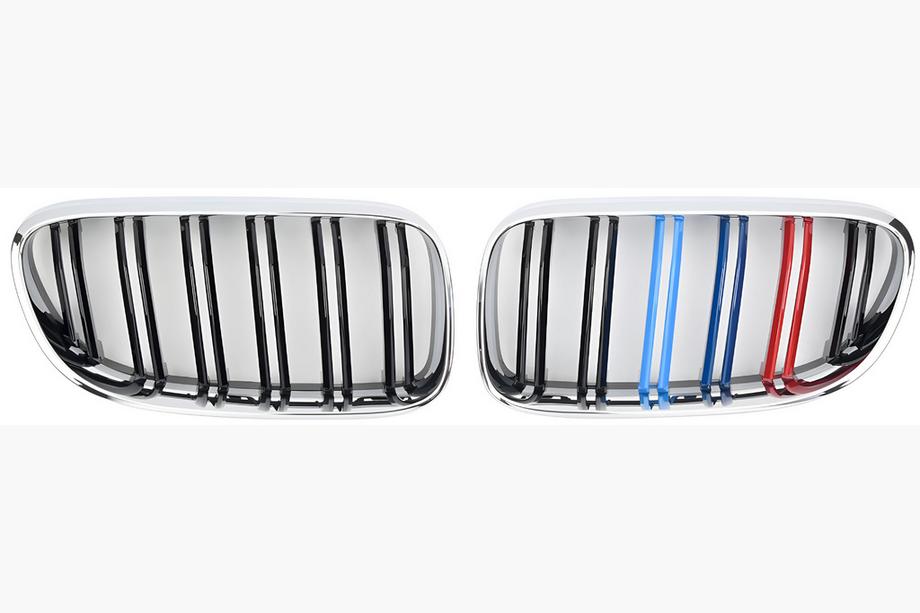 BMW 3 Series E92/E93 2006–2013 Riñones M-Look (para 2010-2013, M-Color con marco cromado) Foto 2
