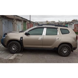 Molduras de Acero Inoxidable para Pilares de Puerta (6 uds) Renault Duster 2008–2017 foto 1