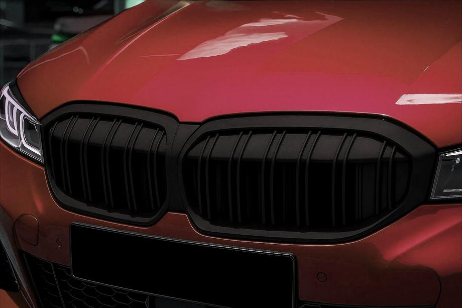 BMW 3 Series G20/G21 2018- Riñoneras M-Look (2022+, Negro Mate) Image