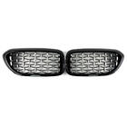 BMW Serie 5 G30/G31 2017–2023 Rejillas Diamond Silver V1 (2017-2020, marco negro) foto 2
