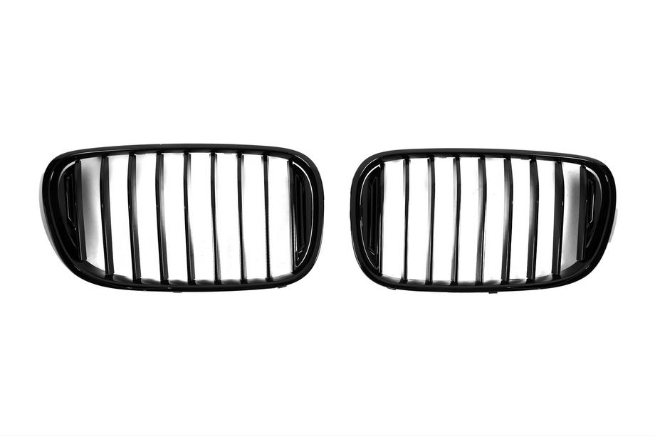 BMW 7 Series G11/G12 2015-2022 Riñoneras 1 Barra (2016-2019, Negro Brillante) Foto 3