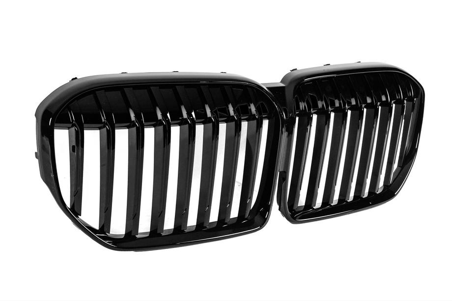 BMW 7 Series G11/G12 2015-2022 Riñoneras 1 Barra (2019-2022, Negro Brillante) Foto 5