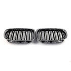 BMW X1 E84 2009-2015 Riñones M-Look (Negro Brillante con Marco Cromado) foto 4
