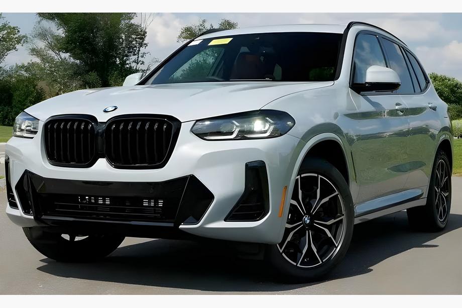 BMW X3 G01 2018- Riñones 1 Bar (2021+, Negro Brillante) Image