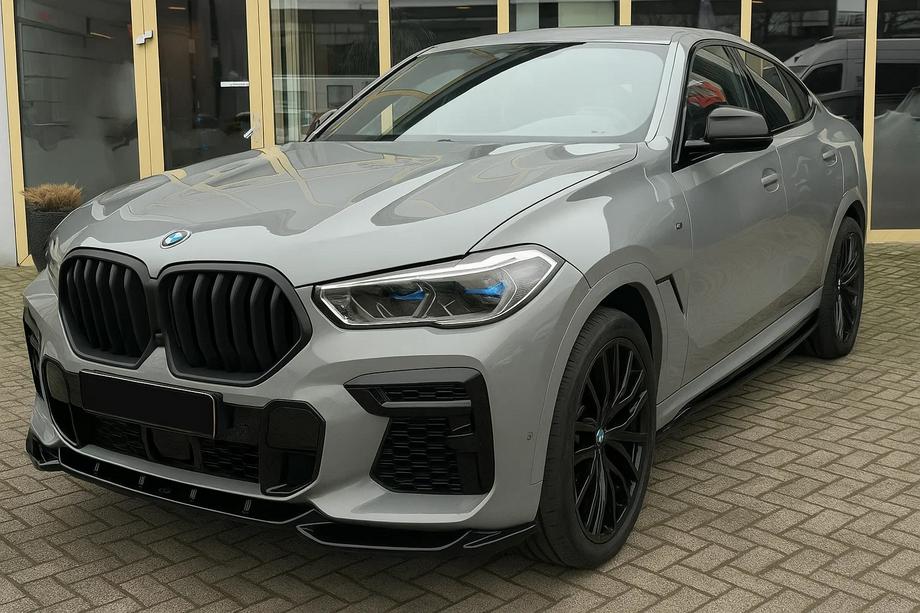 BMW X6 G06 2019–2027 Riñones 1 Barra (2019-2022, Negro Mate) Image