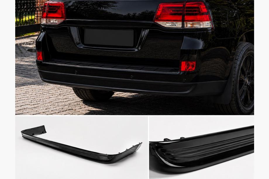 Toyota Land Cruiser 200 2007-2021 Difusor trasero sin cromo 2016-2021 (Executive 2019/2021) Foto 1