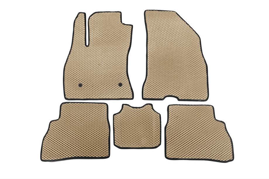 Fiat Doblo II 2010-2022 Alfombrillas EVA (Beige) Image