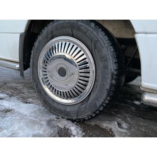 Tapacubos de acero inoxidable Estrella (1-aro, Juego de 4) Volkswagen Crafter 2006-2016 foto 3