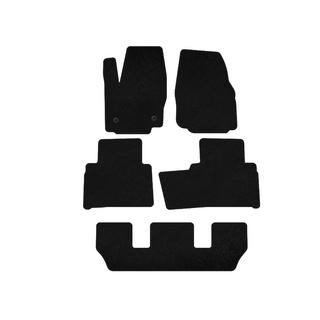 Alfombrillas de moqueta Premium (3 filas, Negro)
