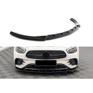 Splitter delantero DPT (para AMG-Line, 2020-2023, negro brillante) Mercedes E-сlass W213 2016-2023 foto 1