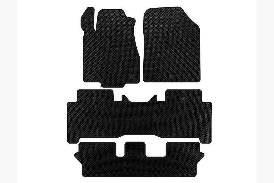 Acura MDX 2007-2013 Alfombrillas EVA (3 Filas, Negro) Foto 1