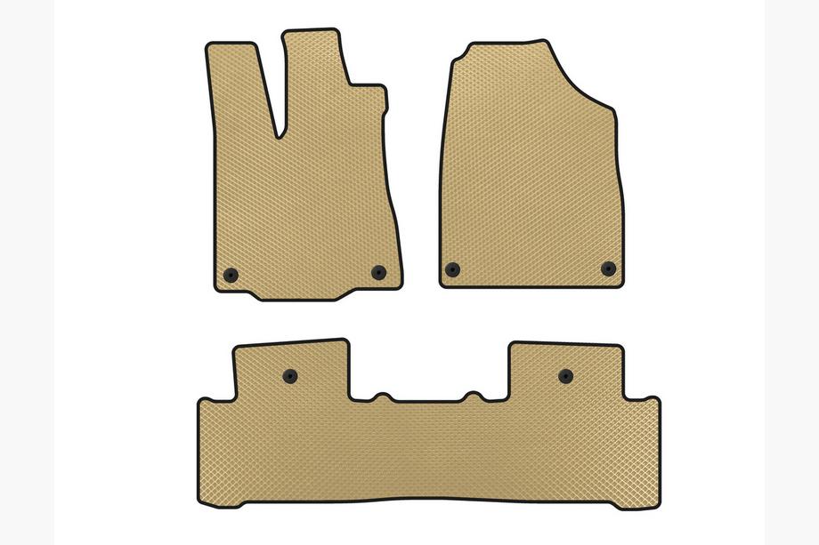 Acura MDX 2013-2020 Alfombrillas EVA (2 Filas, Beige) Image
