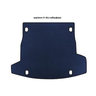 Alfombrilla de maletero EVA V-3 (sin subwoofer, Azul) Alfa Romeo Stelvio 2016-