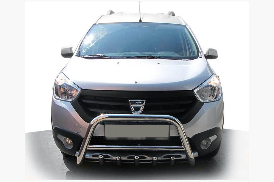 Renault Dokker 2013-2022 Defensa Delantera WT003 (Acero Inoxidable) Image