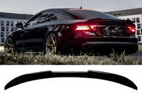 Audi A7 2010-2018 Alerón trasero DPT V2 (Sedán, negro brillo) foto 1