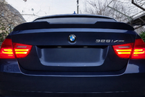 BMW 3 Series E90/E91 2005-2011 Alerón PSM-Style (para E90, Negro Brillante) foto 2