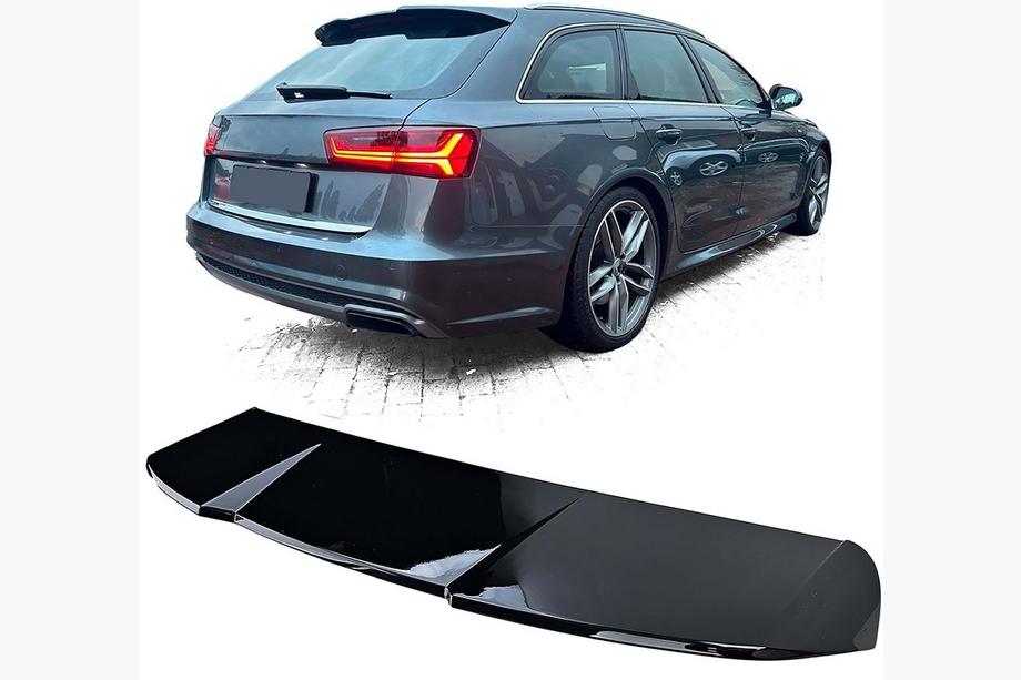 Audi A6 C7 2011-2017 Spoiler DPT V2 (Avant, negro brillo) Image