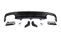Audi A6 C7 2011-2017 Difusor trasero con salidas de escape DPT estilo S-Line (2011-2014) foto 6